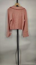 L'Academie Women Harvey Pullover Sleeved Top Pink S