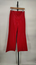 Olivia Women Dylan Faux Leather Pants Red 6