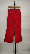 Olivia Women Dylan Faux Leather Pants Red 6