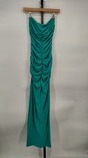 Susana Monaco Women Center Gathered Tube Dress Basic Sleeved Blue S