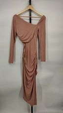 Michael Costello Women X Revolve Ansel Midi Dress Basic Sleeved Pink S