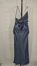 Shona Joy Women La Lune Asymmetrical Bias Cowl Midi Dress Blue 4