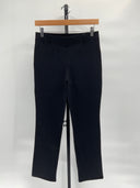 Quince Womens Ultra-Stretch Ponte Straight Leg Pants - 28" Black S