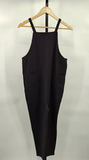 Quince Womens Maternity Organic Cotton Overalls Black Sleeveless Jumpsuit XS