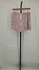 For Love & Lemons Women Aubrey Mini Skirt Basic Pink L