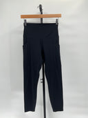 Quince Womens Ultra-Form High-Rise Pocket Legging Black Leggings M