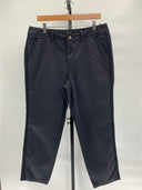 Quince Womens Stretch Cotton Twill Girlfriend Chino Pants Old Black 32