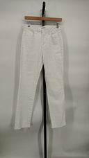 L'Agence Women Draya High Rise Slim Straight Walk Off Jeans White 24