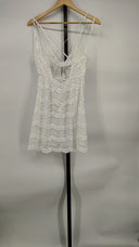 For Love & Lemons Women Mimi Mini Dress Basic Sleeved White M