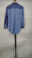 Solid & Striped Women Oxford Tunic In Sleeved Top Blue S