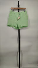 Cinq A Sept Women Crepe Elaine Shorts Green 6