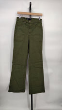 Veronica Beard Women Crosbie Slim Wide-Leg Pants Green 28
