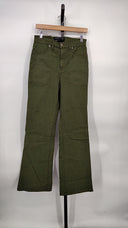 Veronica Beard Women Crosbie Slim Wide-Leg Pants Green 28