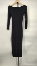 Ser.O.Ya Women Lotus Dress Basic Sleeved Black S