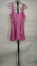 Bardot Women Anika Corset Satin Dress Basic Sleeved Pink L