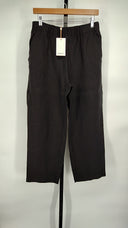 Quince Womens 100% European Linen Pants - 25" Black M