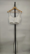 Line & Dot Women Celestin Cropped Top Sleeved White M