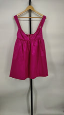 For Love & Lemons Women Selena Mini Dress Basic Sleeved Pink L