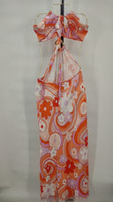 Cin Women Galaxy Maxi Dress Orange L