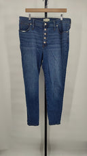 Madewell Women 9" Mid-Rise Skinny Jeans Varney Blue 33