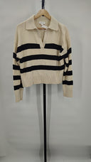 Velvet Women By Graham & Spencer Lucie Sweater Black Cream M