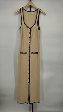 L'Academie Women Marianna Havilah Midi Dress Basic Sleeved Cream L