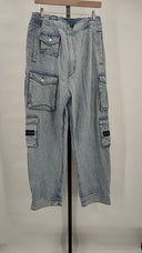 Eb Denim Women Cargo Pants Jeans Blue XL