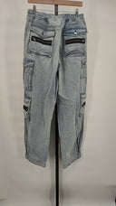 Eb Denim Women Cargo Pants Jeans Blue XL