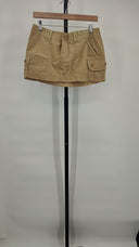 Guizio Women Tactical Cargo Mini Skirt Basic Brown M
