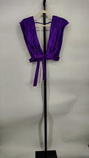 L'Idee Women Gala Top Sleeved Purple XS