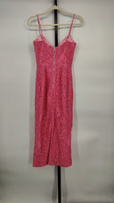 Bardot Women Hadley Midi Lace Dress Basic Sleeved Pink XS