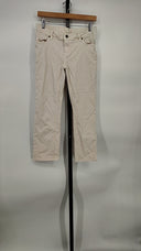 Hatch Women Straight Leg Maternity Jeans White 25