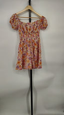 Tularosa Women Aurora Mini Dress Basic Sleeved Purple S