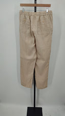 Quince Men's 100% European Linen Drawstring Beach Pants - 30" Driftwood M