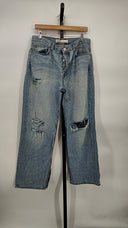 Grlfrnd Women Liya Low Rise Boyfriend Jeans Blue 28