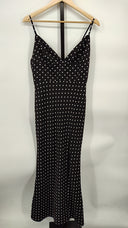 Line & Dot Women Renee Midi Dress Basic Sleeved Black M