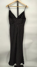 Line & Dot Women Renee Midi Dress Basic Sleeved Black M