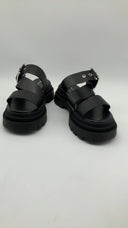 Michael Kors Womens Colby Strap Slide Black Shoes 9