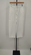 Quince Womens 100% European Linen Pants - 25" White S