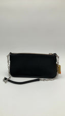 Michael Kors Womens Medium Chain Pouchette Black Bags