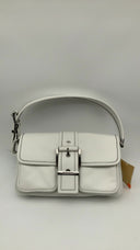 Michael Kors Womens Medium Shldr Optic White Bags