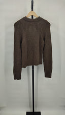 Lovers And Friends Women Emory Keyhole Cable Pullover Brown L