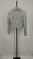 Amanda Uprichard Women Robbie Jacket Outerwear Silver S