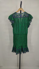 Veronica Beard Women Brindelle Dress Basic Sleeved Kelly Green 4