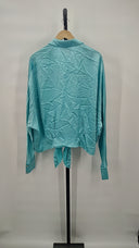 Bubish Women Celeste Shirt Blouse Sleeved Top Blue M