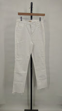 L'Agence Women Draya High Rise Slim Straight Walk Off Jeans White 24