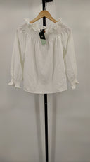 Tuckernuck Women White Off The Shoulder Marguerite Blouse S