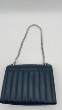 Michael Kors Womens Medium Flap Chn Shldr Navy Bags