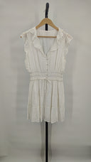 Paige Women Paradis Mini Dress Basic Sleeved White M