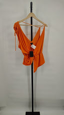 Nbd Women Tanvi Top Sleeved Orange M